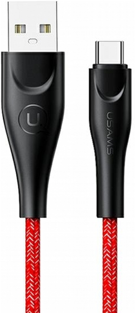 Kabel Usams U41 USB Type-A na USB Type-C 2 A Fast Charge 3 m Czerwony (SJ398USB02) (6958444983615) - obraz 1