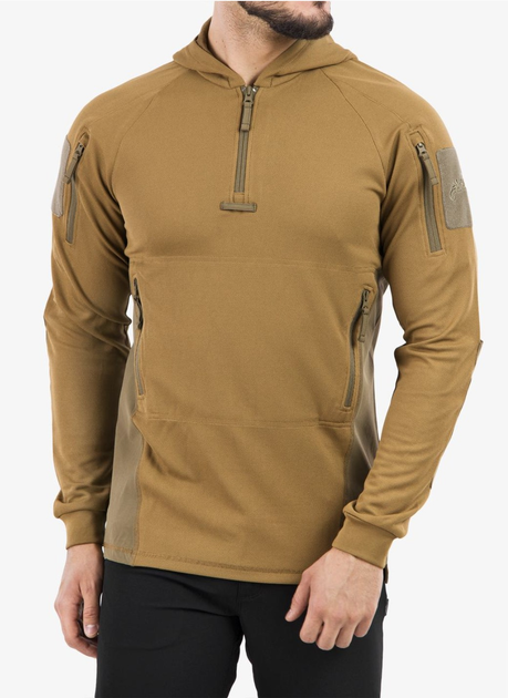 Кофта тактична Helikon-Tex Range Hoodie Topcool - Coyote/Adaptive Green XL - зображення 1