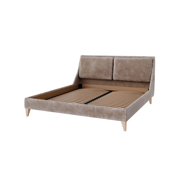 Кровать BeatriceDesign Standart Oslo Wood на деревянных ножках 160x200 мокко - изображение 4