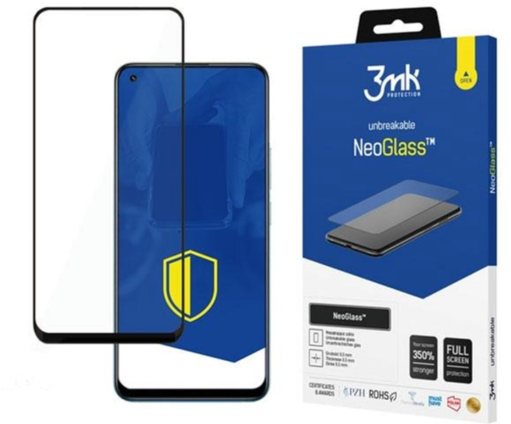 Szkło ochronne 3MK NeoGlass dla Realme 8 Pro Czarny (5903108441773) - obraz 1