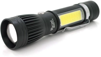 Фонарик ручной Watton WT-028 Cree T6+16SMD 3 режима Zoom 6800 mAh IP44 (YT29256) - Фото 3 Фонарик ручной Watton WT-028 Cree T6+16SMD 3 режима Zoom 6800 mAh IP44 (YT29256) - изображение 3