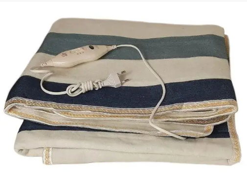 Простынь электрическая двуспальная Electric Blanket 150х180см полосы разноцветные - изображение 5