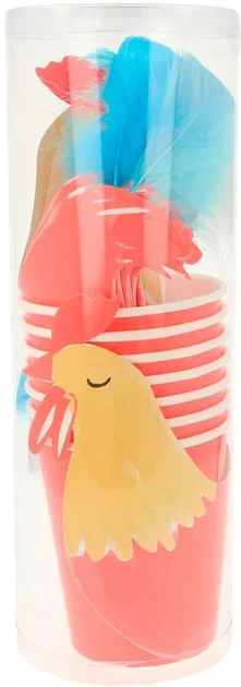 Kubeczki Meri Meri Kurczak Farm 8 szt. (M203141) - obraz 3