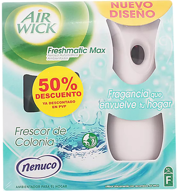 Odświeżacz powietrza Air Wick Freshmatic Frescor De Colonia Nenuco 250 ml (8410104882860) - obraz 1