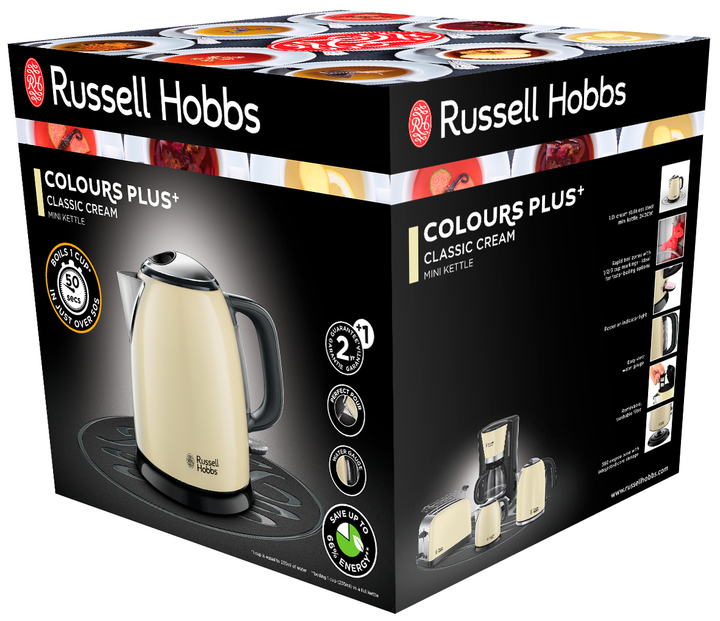 Електрочайник Russell Hobbs Colours Plus 24994-70 1 л Кремовий - зображення 7