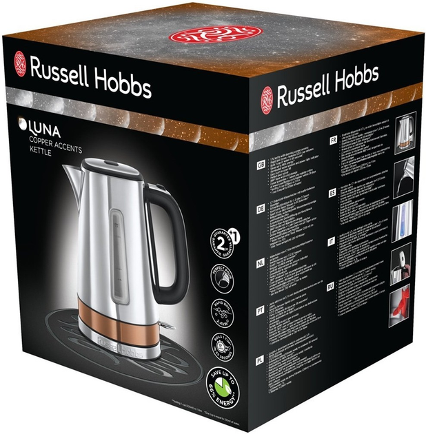 Czajnik elektryczny Russell Hobbs Luna 24280-70 1.7 L Srebrny - obraz 6