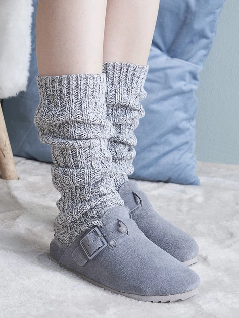 Жіночі сабо утеплені Colors of California HC.FURBIO024/GRE 37 23.3 см Сірі (8056863847179) - зображення 5