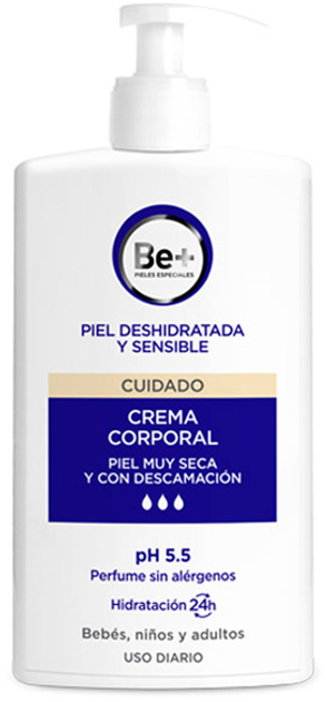 Крем для тіла Be+ Piel Deshidratada Y Sensible Crema Corporal 400 мл (8470001803504) - зображення 1