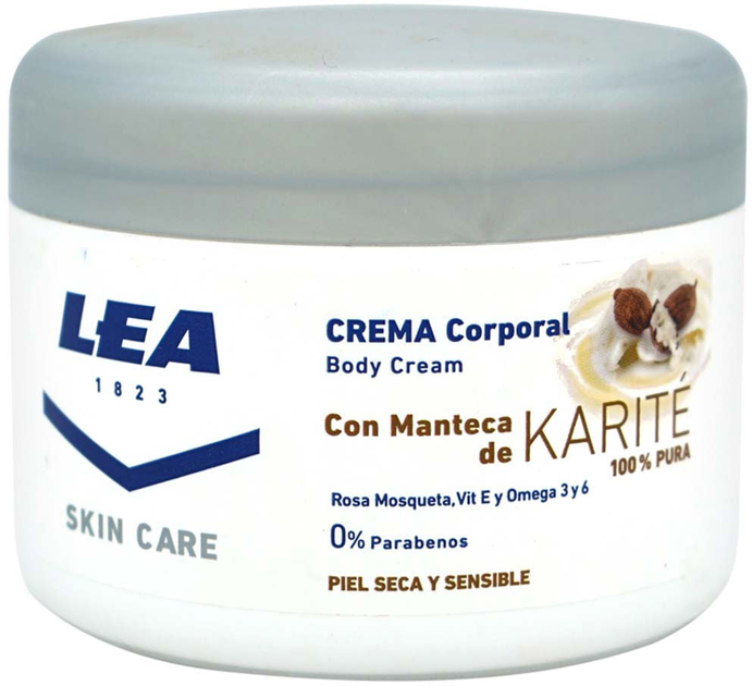 Krem do ciała Lea Skin Care Body Cream With Karite Butter Dry Skin 200 ml (8410737003441) - obraz 1
