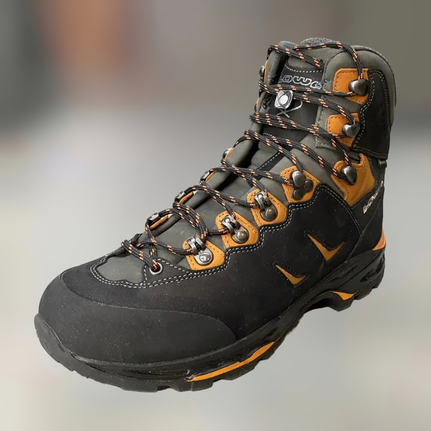 Ботинки трекинговые Lowa Camino GTX 41 р, Темно-серые (Anthracite/Kiwi), высокие походные ботинки - изображение 1