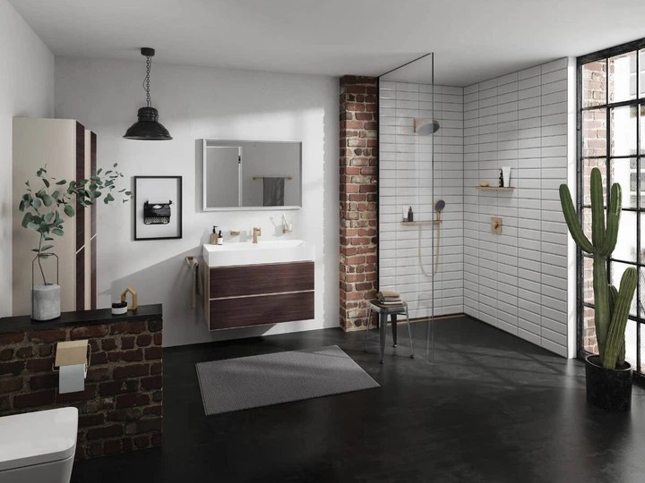 Лійка для душу Hansgrohe Rainfinity 130 3jet EcoSmart (колір - шліфована бронза) 26865140 - изображение 6