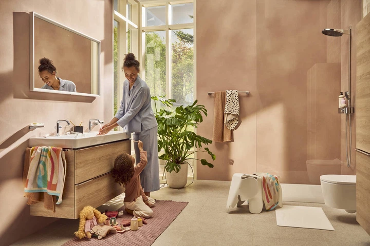 Смеситель для раковины 110 Fine CoolStart Hansgrohe Tecturis S (цвет - хром), без донного клапана 73321000 - изображение 4