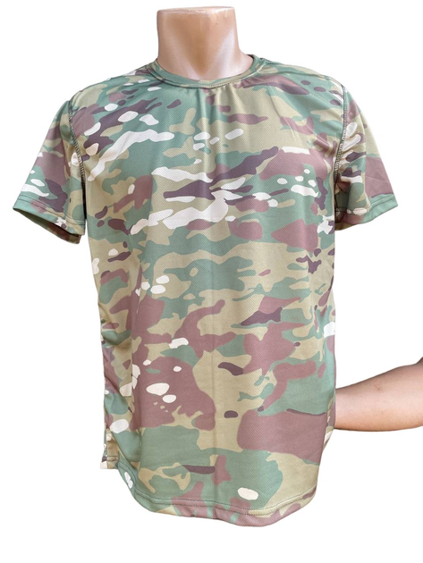 Тактическая футболка прямого кроя М мультикам - изображение 1