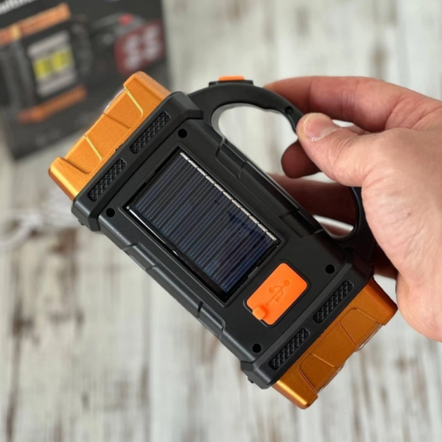 Фонарь на солнечной батарее Torch HB-2678 Переносной прожектор с функцией Power Bank 25W - изображение 5