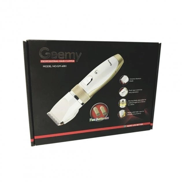 Професійна акумуляторна машинка для стрижки Gemei Gm-6001 - Фото 2 Професійна акумуляторна машинка для стрижки Gemei Gm-6001 - зображення 2