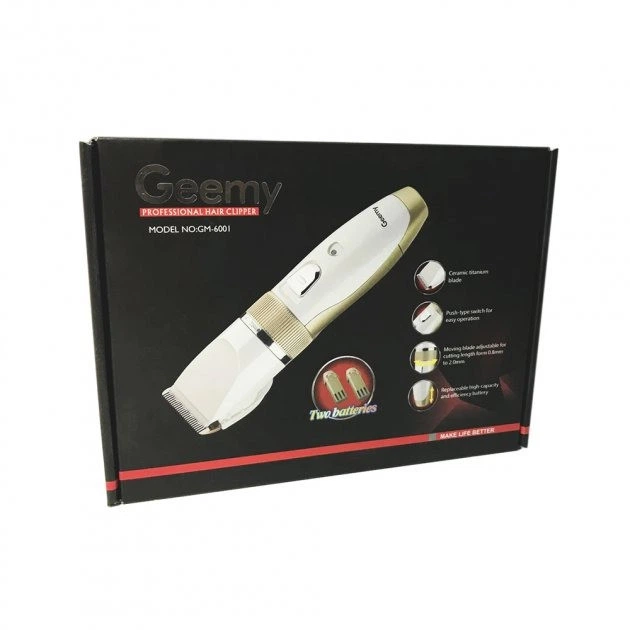 Професійна акумуляторна машинка для стрижки Gemei Gm-6001 - Фото 8 Професійна акумуляторна машинка для стрижки Gemei Gm-6001 - зображення 8
