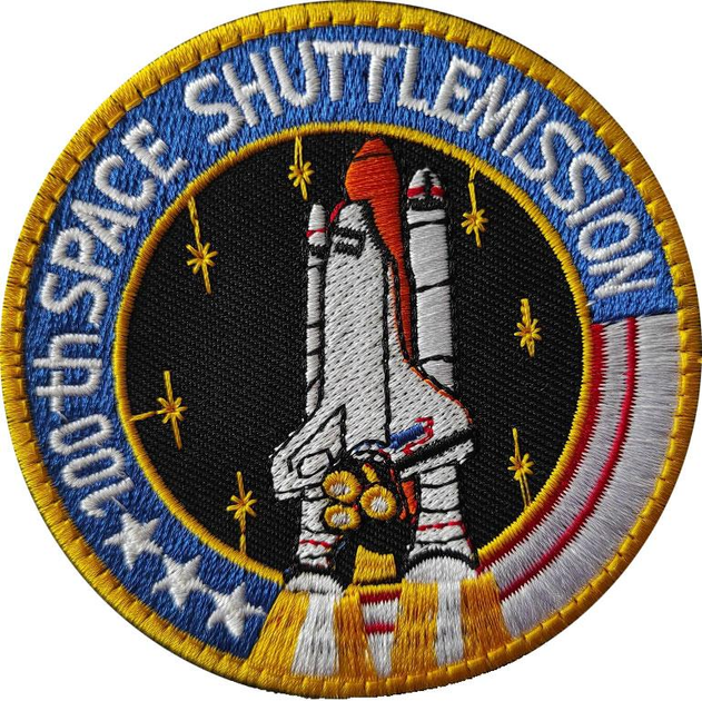 Нашивка Nasa 100th Space Shuttle Mission SHU1 - зображення 1