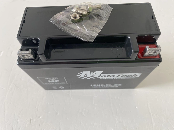 Аккумулятор MOTOTECH 12N6.5L-BS MF 12V, 6,5 А/ч, 137х65х100 мм