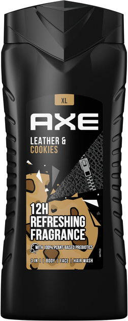 Żel pod prysznic Axe Leather & Cookies Shower Gel 400 ml (8710447438497) - obraz 1