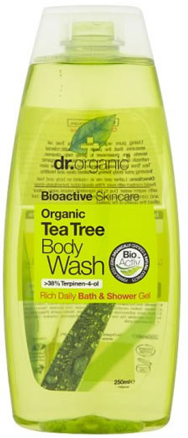 Гель для душу Dr. Organic Tea Tree Bath And Shower Gel 250 мл (5060176671683) - зображення 1