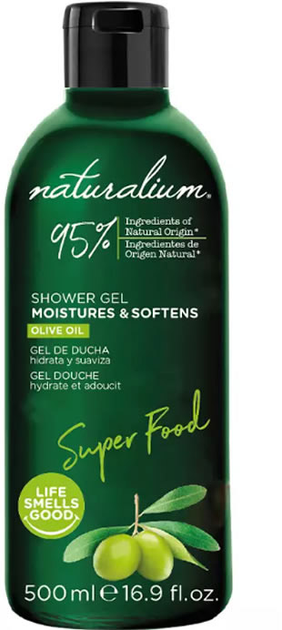 Żel pod prysznic Naturalium Super Food Olive Oil Moisture Shower Gel 500 ml (8435283612053) - obraz 1