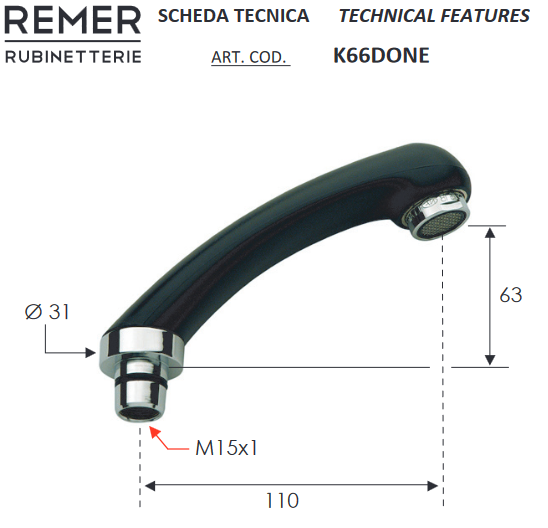 Лейка для парикмахерской REMER K66DONE - изображение 3