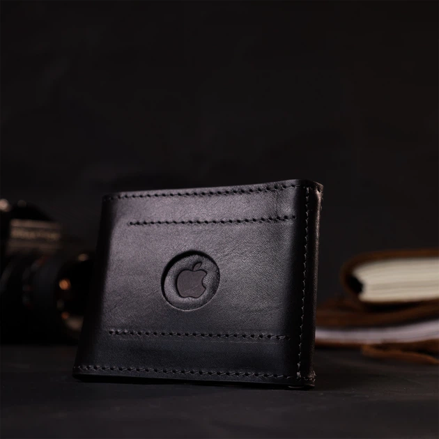 Кожаный мужской кошелек GRANDE PELLE 10х8х0,5 см (acs0026938) - изображение 8
