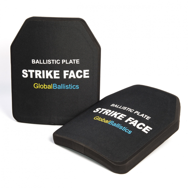 Облегченная керамическая баллистическая плита (1.6 кг) Strike Face клас NIJ III (3 кл. по ДСТУ) от GlobalBalListics - 2 шт (P3Kl1.6) - изображение 3