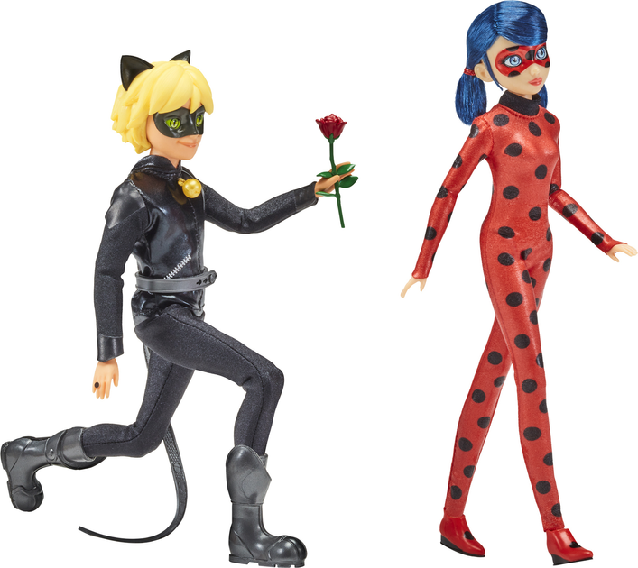 Набір ляльок Playmates Miraculous Movie Ледібаг та чорний кіт 27 см (43377501985) - зображення 2