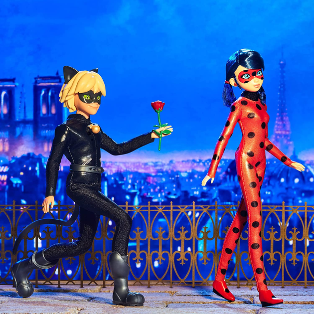 Набір ляльок Playmates Miraculous Movie Ледібаг та чорний кіт 27 см (43377501985) - зображення 4