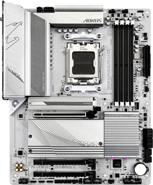 Материнская плата Gigabyte B650 Aorus Elite AX ICE (sAM5, AMD B650, PCI ...