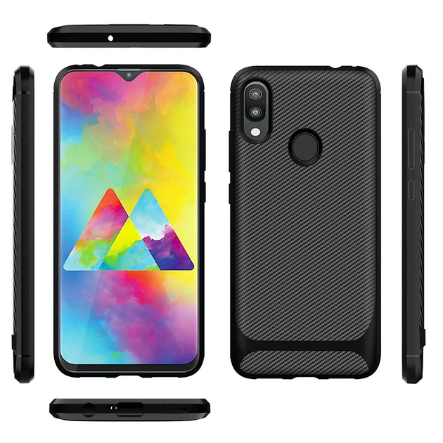 Чохол Capas Carbon для Samsung Galaxy M20 M205F Black - Фото 6 Чохол Capas Carbon для Samsung Galaxy M20 M205F Black - изображение 6