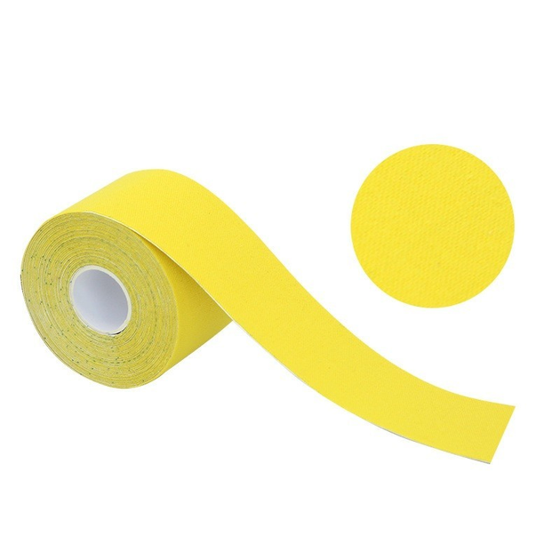 Кінезіо тейп Ezapp 5см х 5м жовтий - зображення 1