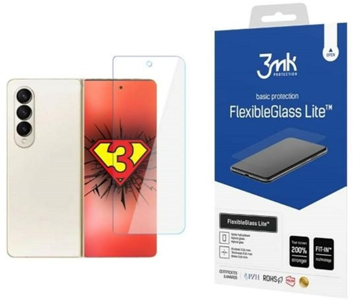 Гібридне скло 3MK FlexibleGlass Lite для Samsung Galaxy Fold4 F936 (5903108489102) - зображення 1