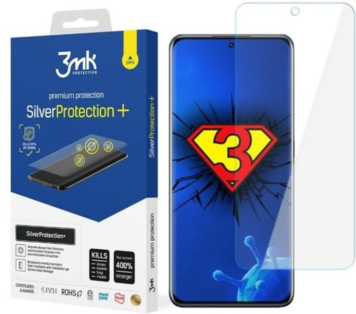 Folia ochronna 3MK Silver Protect+ do Xiaomi 12T/12T Pro antymikrobowa (5903108493192) - obraz 1