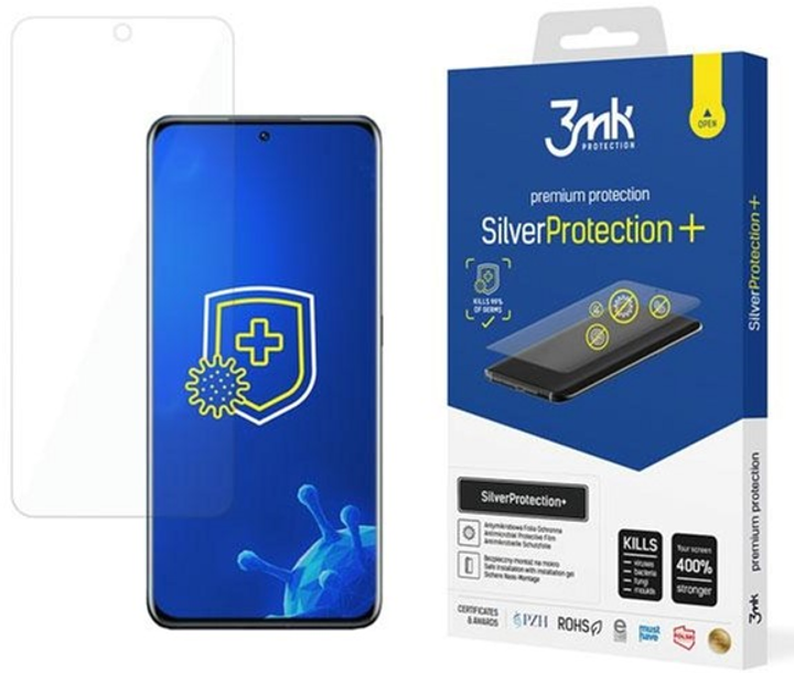 Захисна плівка 3MK Silver Protect+ для Xiaomi 12/12X антимікробна (5903108455589) - зображення 1