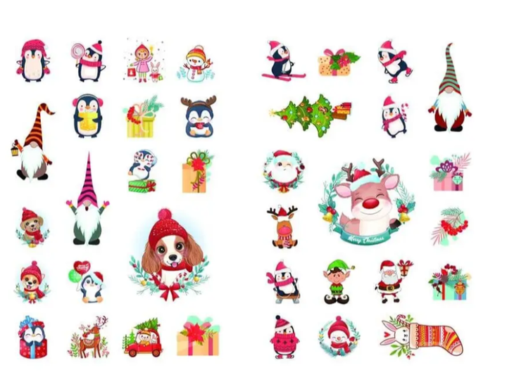 Christmas sticker book Ялинка Веселі забавки для дошкільнят Талант - зображення 4