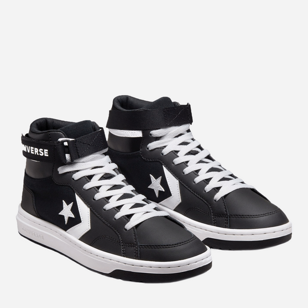 Sneakersy męskie skórzane na platformie wysokie Converse Pro Blaze V2 Mid A00986C 44.5 (10.5US) 29 cm Czarne (194433827850) - obraz 2