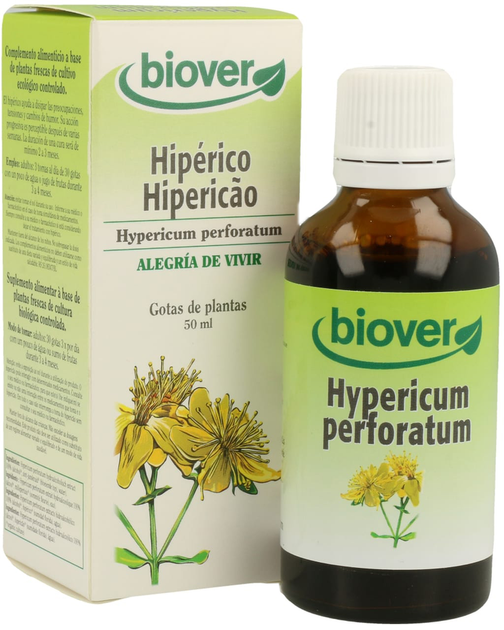 Натуральна харчова добавка Biover Hypericum Perforatum 50 мл (5412141002372) - зображення 1
