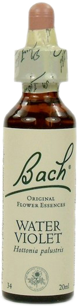 Krople do fitoterapii Bach 34 Water Violet 20 ml (5000488104103) - obraz 2