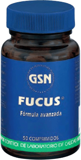 Натуральна харчова добавка Gsn Fucus 800 мг 50 капсул (8426609010080) - зображення 1