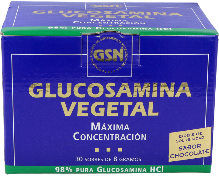 Натуральна харчова добавка GSN Glucosamina Vegetal 30 саше (8426609020317) - зображення 1