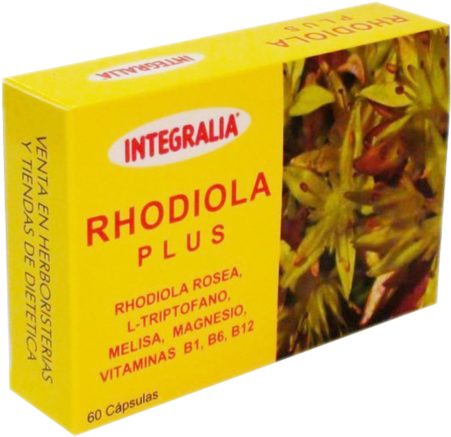 Дієтична добавка Integralia Rhodiola Plus 60 капсул (8436000543568) - зображення 1