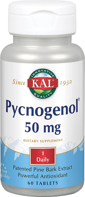 Дієтична добавка KAL Pycnogenol 60 капсул (0021245850601) - зображення 1