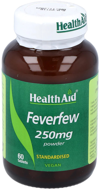 Suplement diety Health Aid Feverfew 250 mg 60 kapsułek (5019781025053) - obraz 1