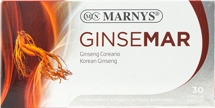 Натуральна харчова добавка Marnys Ginseng Coreano 500 мг 30 капсул (8410885071309) - зображення 1