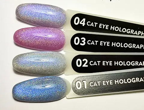 Гель-лак HD Hollywood Cat Eye Holographic №003 Малиновий 8 мл - Фото 2 Гель-лак HD Hollywood Cat Eye Holographic №003 Малиновий 8 мл - зображення 2