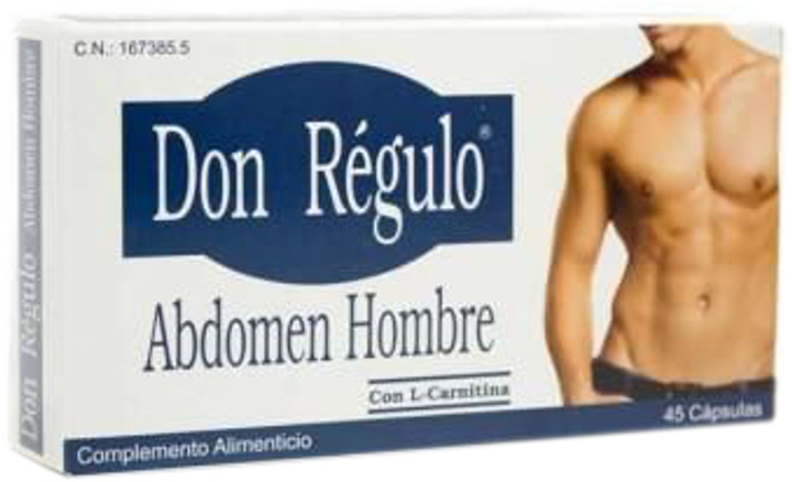 Натуральна харчова добавка Don Regulo Pharma Otc Abdomen Hombre 45 капсул (8436017721959) - зображення 1
