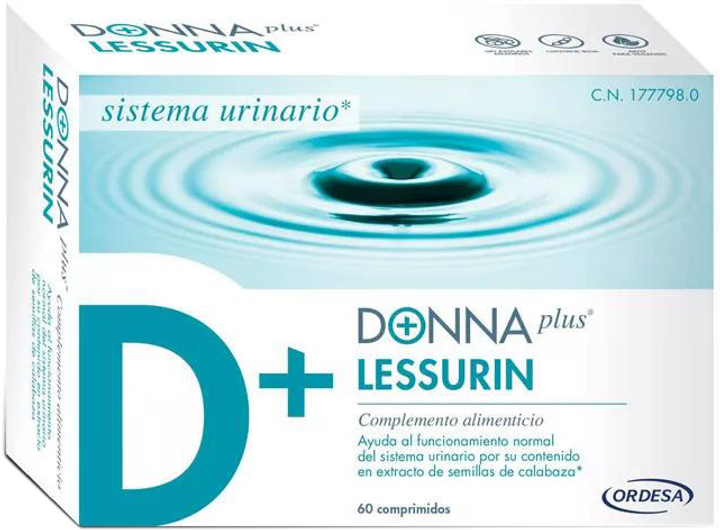 Натуральна харчова добавка DonnaPlus Lessurin 60 капсул (8426594064419) - зображення 1