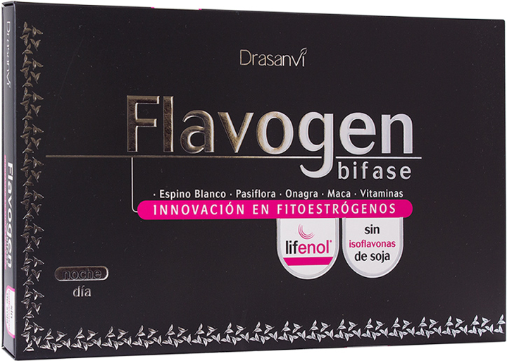 Натуральна харчова добавка Drasanvi Flavogen Bifase 60 капсул (8436044511769) - зображення 1